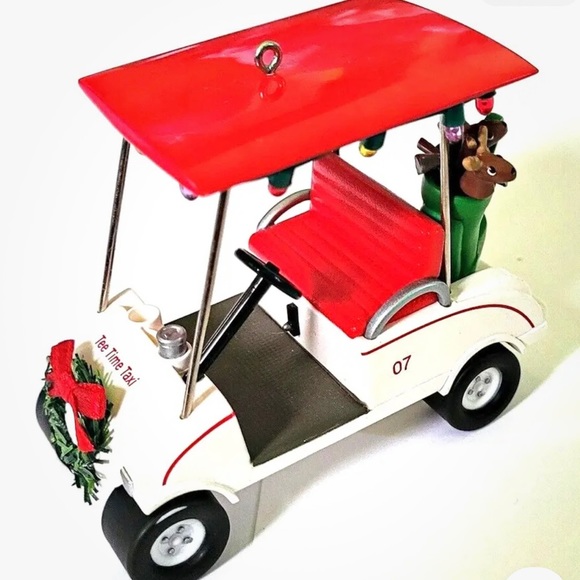 NIB Hallmark Keepsake Golf Car Tee Time Taxi Ornament 2007 - Picture 3 of 10